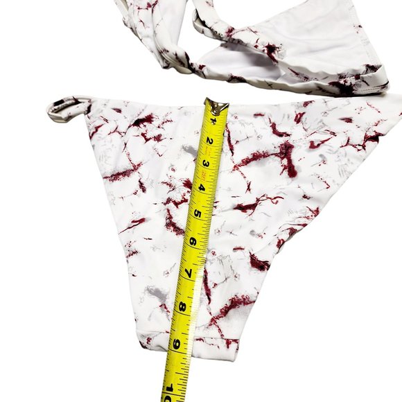 Skekini‎ Bikini XL - Burgundy Gray and White - NWT - Picture 8 of 8